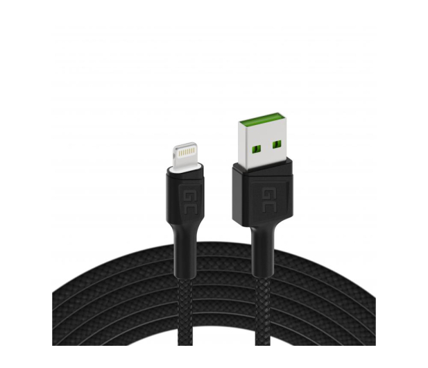 Green Cell Kabel USB - Lightning 1.2m (QC 3.0, LED) - 525163 - zdjęcie